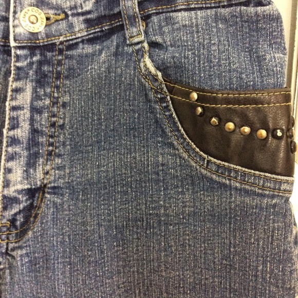 Cos Jean Capris leather stud Jeans Roll Hem 6P cuffed Citizens of Humanity - Picture 6 of 7